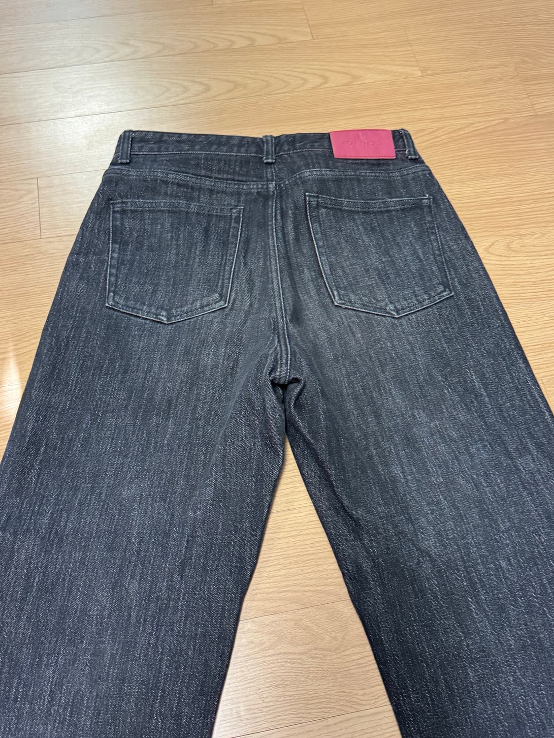 포트너스투턱 와이드 블랙 데님 M 상품이미지1