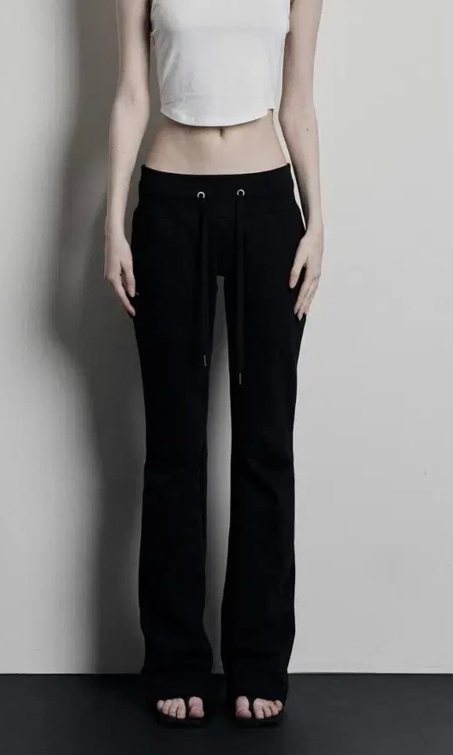 보헤미안서울 스웻팬츠 부츠컷 블랙 S 상품이미지1