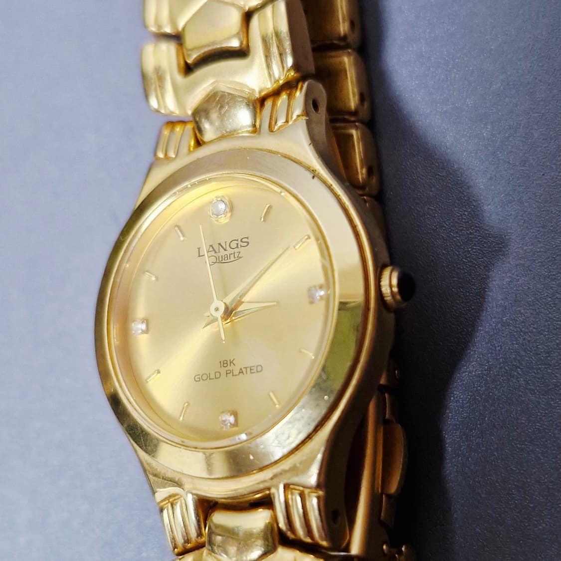 랑스(LANGS) 18K 금도금 드레스 워치 상품이미지3