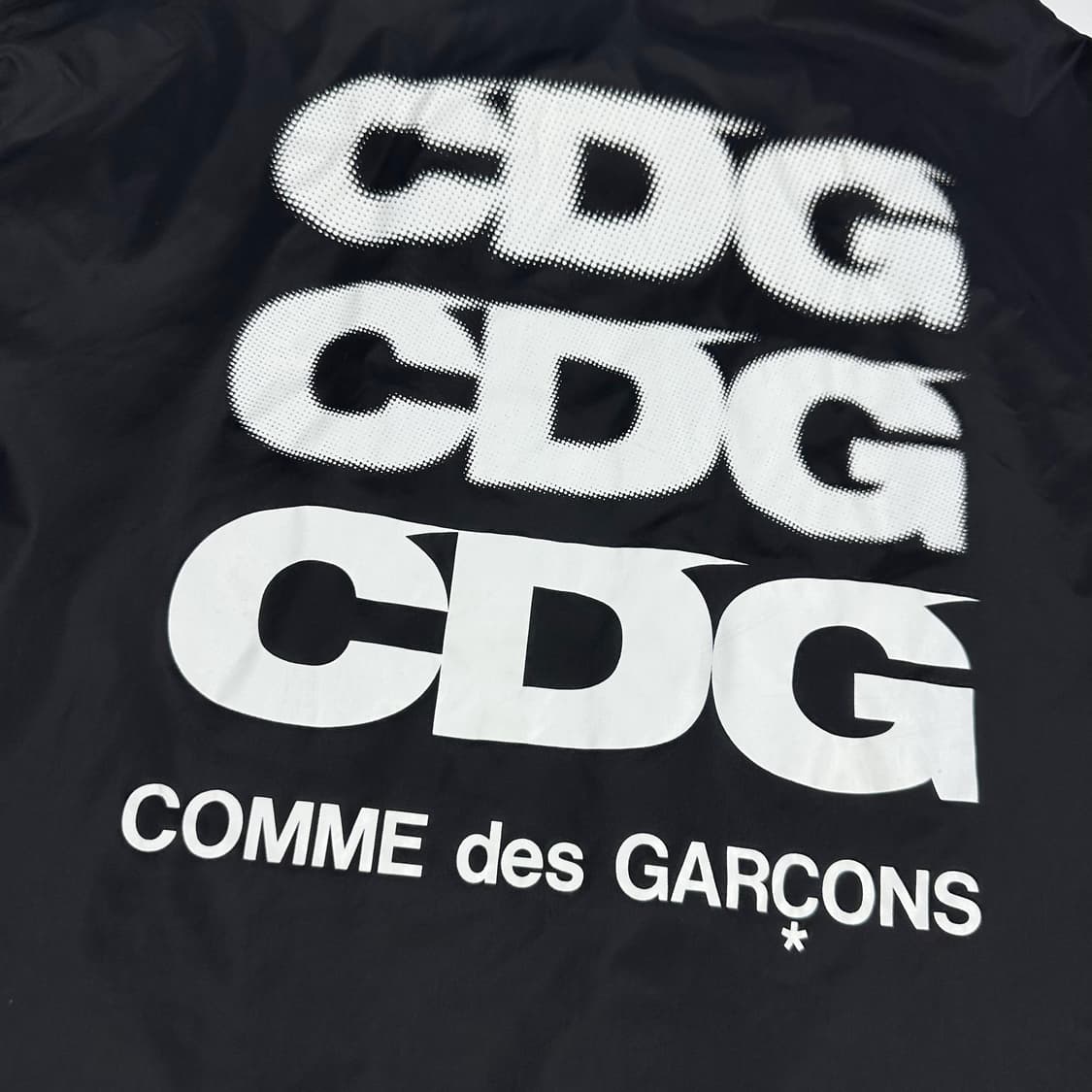 CDG 꼼데가르송 블랙 백로고 코치자켓 (M) 상품이미지5