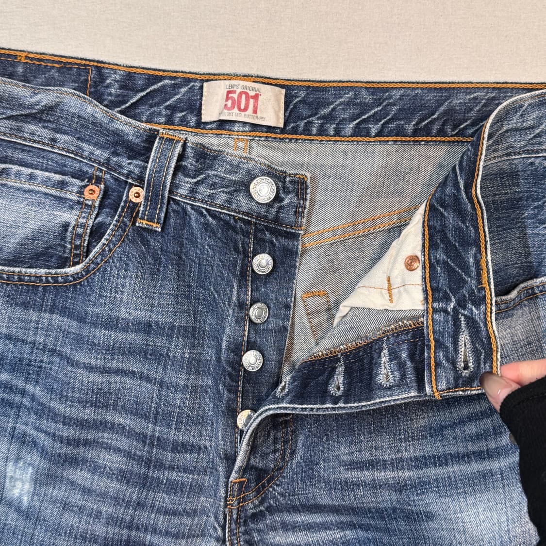 32inch) 리바이스 501 버튼플라이 데님 청바지 상품이미지7