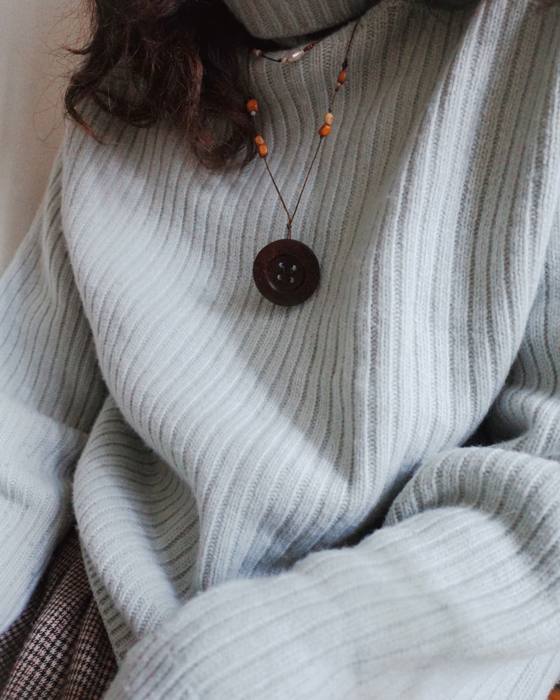 chip botton necklace 칩 단추 목걸이 핸드메이드 상품이미지9