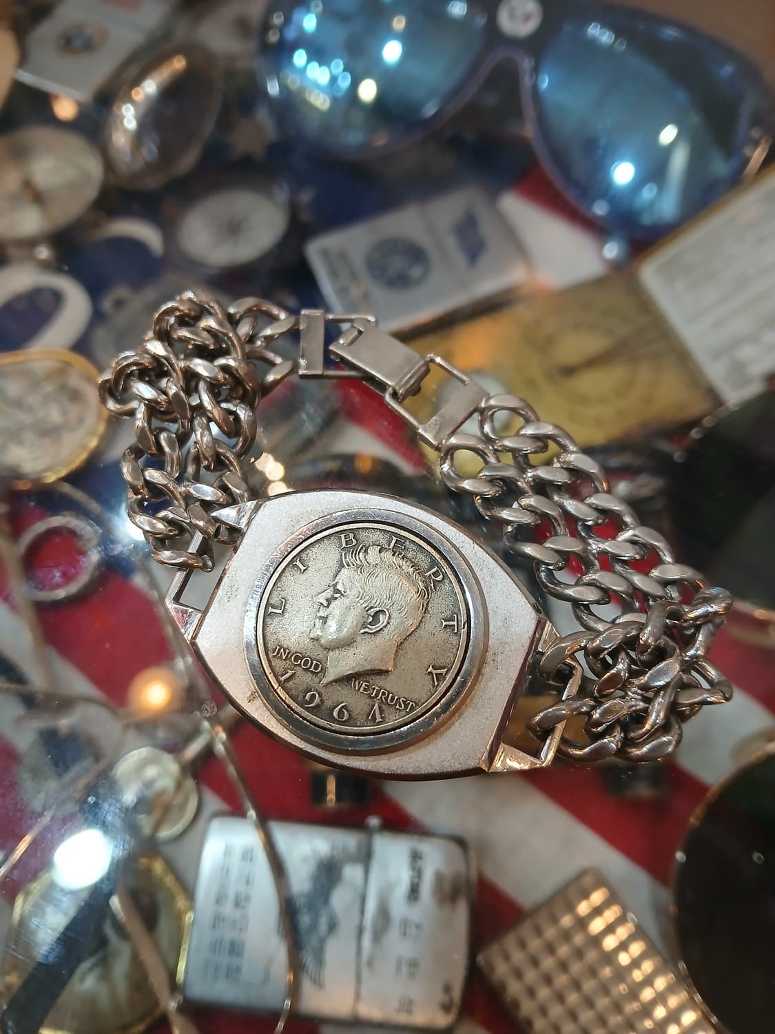 빈티지 케네디 리버티 코인 팔찌 상품이미지1