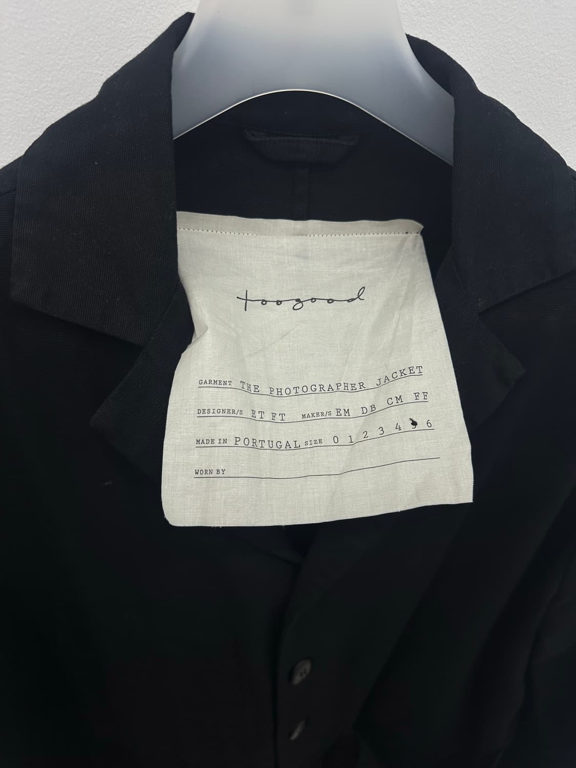 Toogood phothographer jacket 팝니다. 상품이미지2
