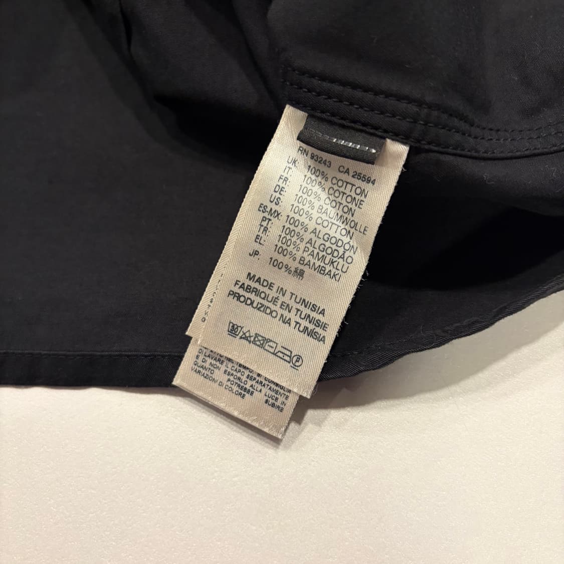 [L] 디젤 블랙 슬림핏 투포켓 셔츠 D810 상품이미지5