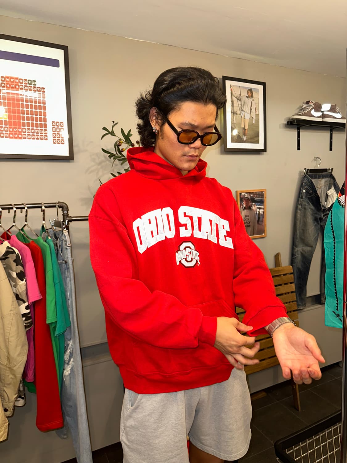 90-00’s Russell Athletic Ohio state Hood 상품이미지1