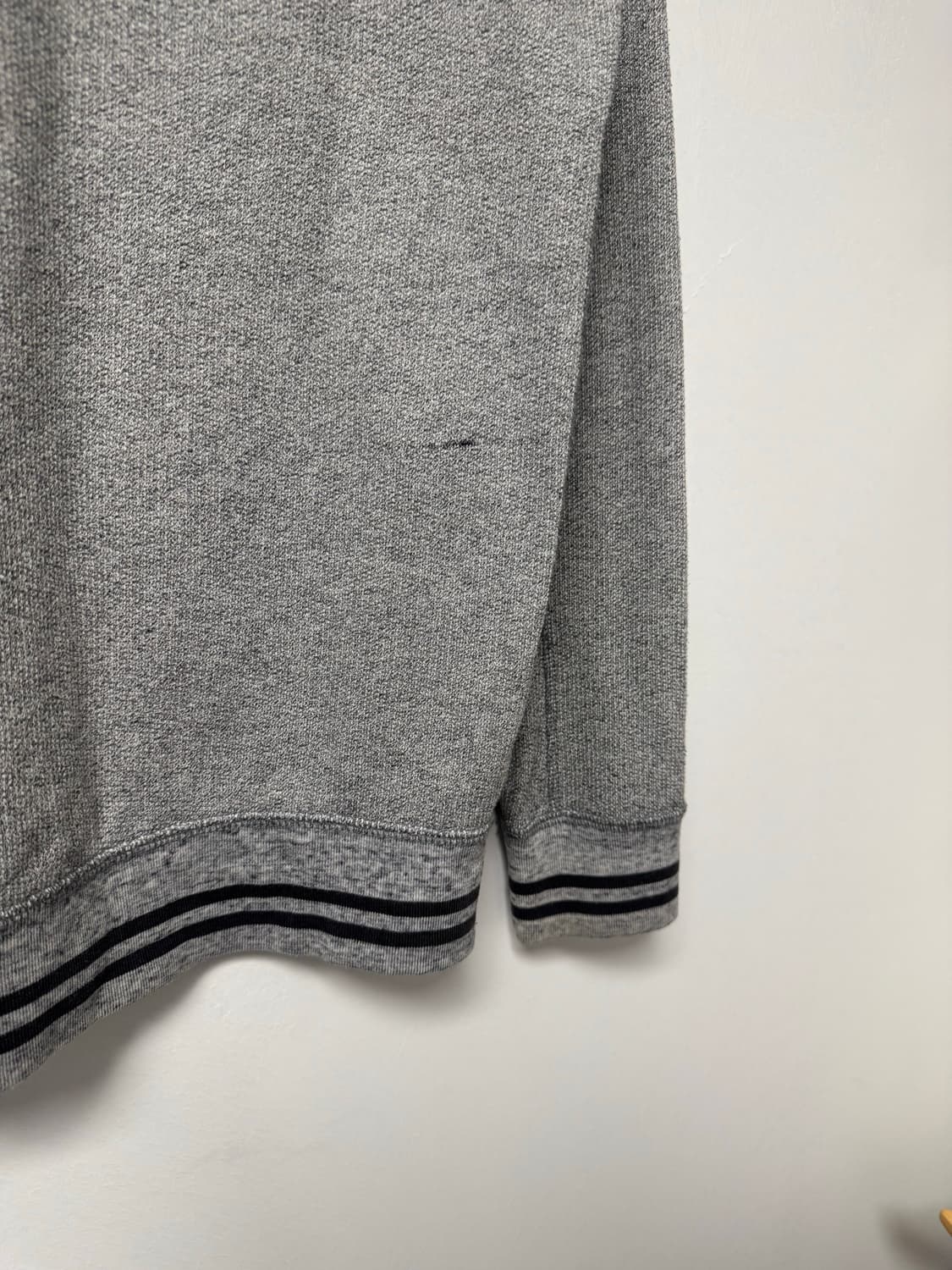 아베크롬비 y2k 와플 보카시 그레이 후드집업 니트 xs 상품이미지7