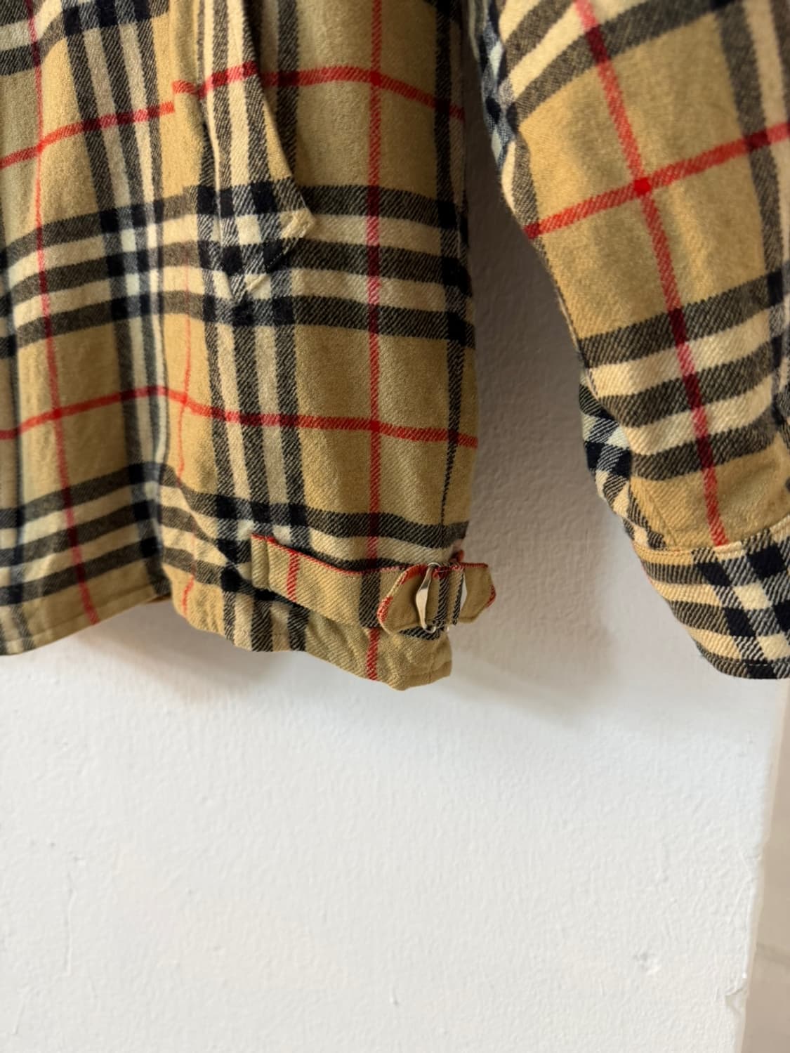 버버리 노바체크 울 블루종 상품이미지6