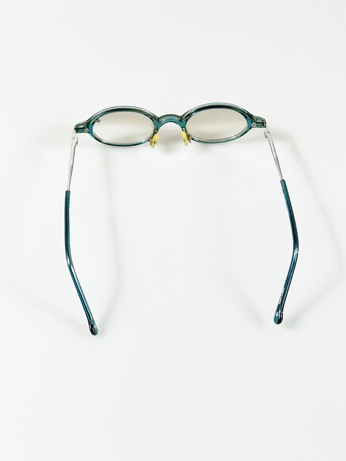 90s VACHERON CONSTANTIN 블루 오벌 뿔테 빈티지 안경 상품이미지5