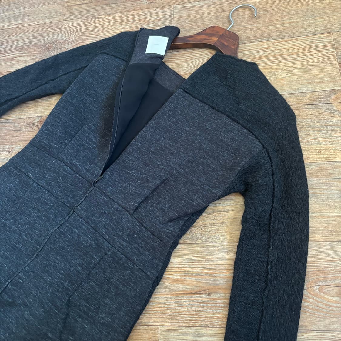 KUHO 구호 원피스 85 투톤 미니멀 슬림 실루엣 입체 상품이미지4