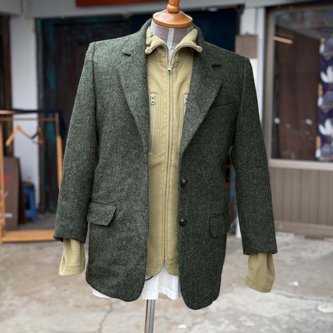 해리스트위드 트위드 울 자켓 38 상품이미지7