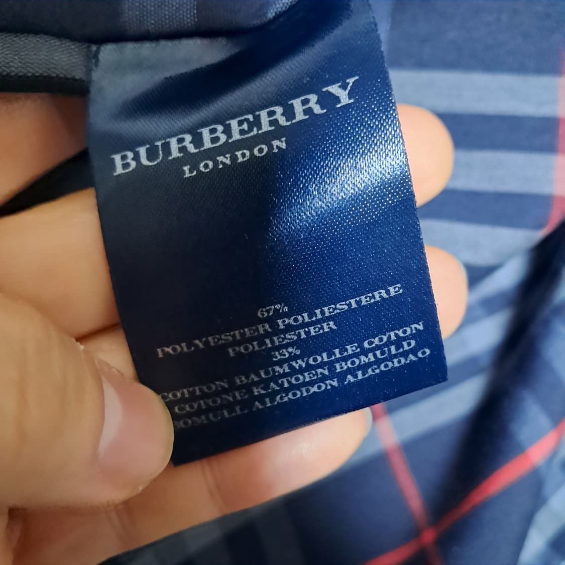 정품 버버리 남성 트렌치 코트 네이비 50 R(약100) 상품이미지7