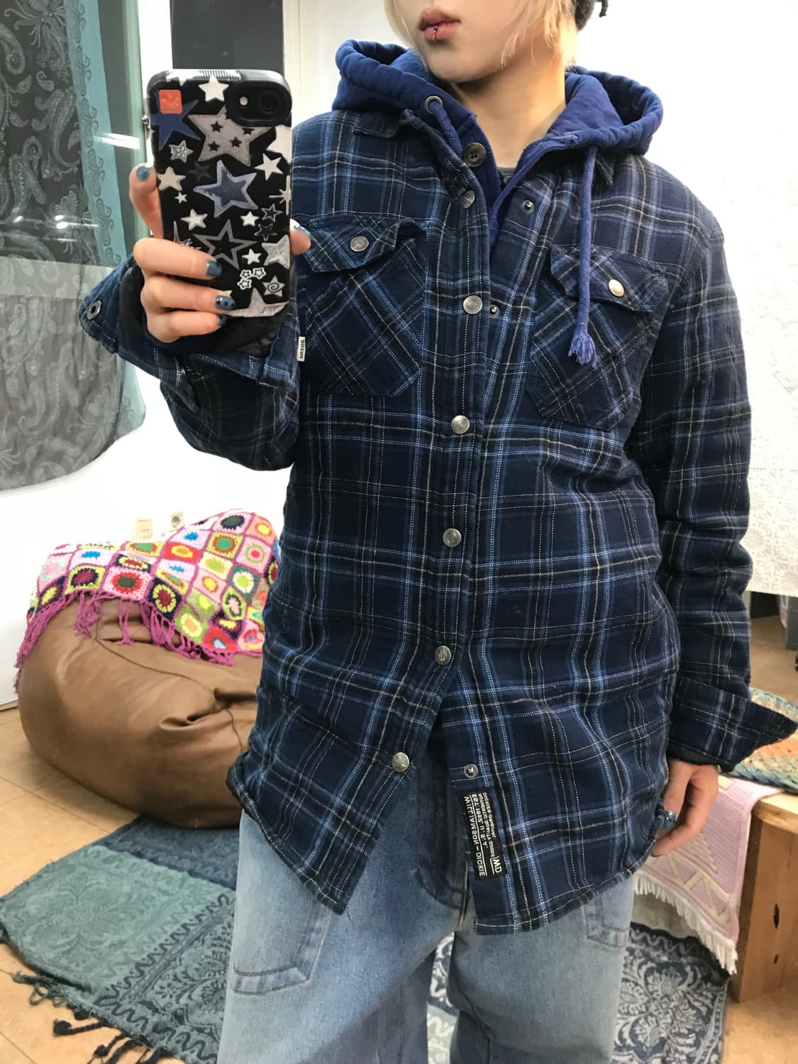 디키즈 패디드 체크 셔츠 점퍼  상품이미지1