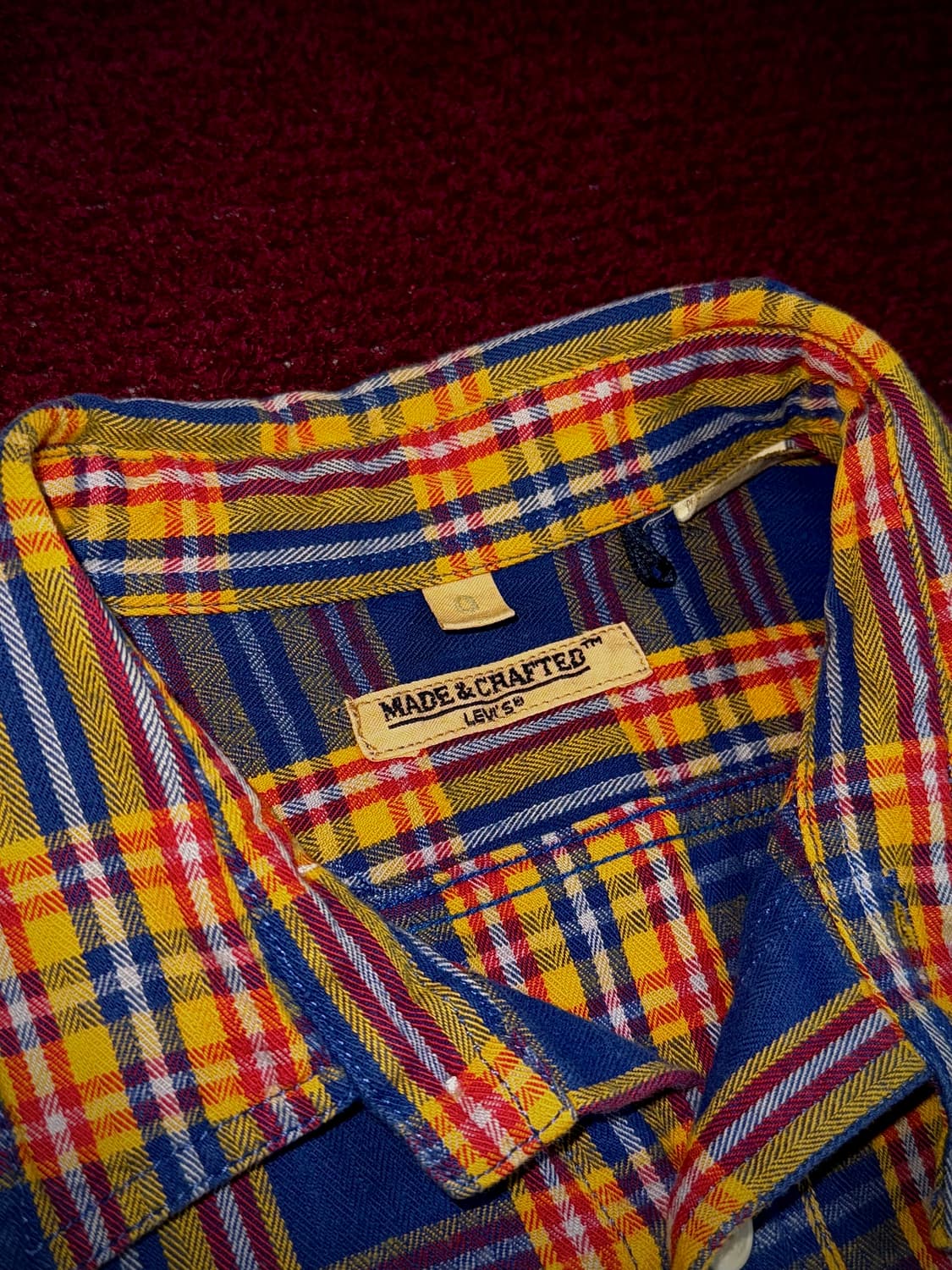 MADE & CRAFTED LEVIS 웨스턴 체크 셔츠 상품이미지3