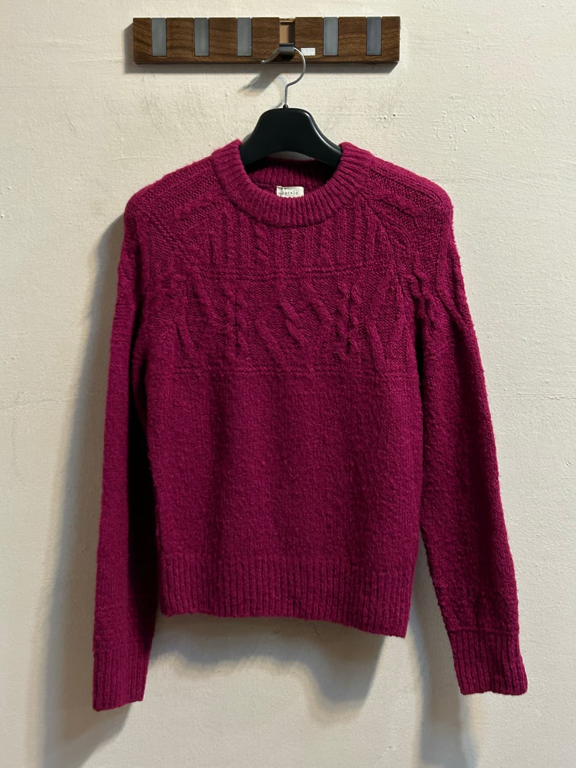 코텔로 케이블 울 블렌딩 니트 풀오버 상품이미지1