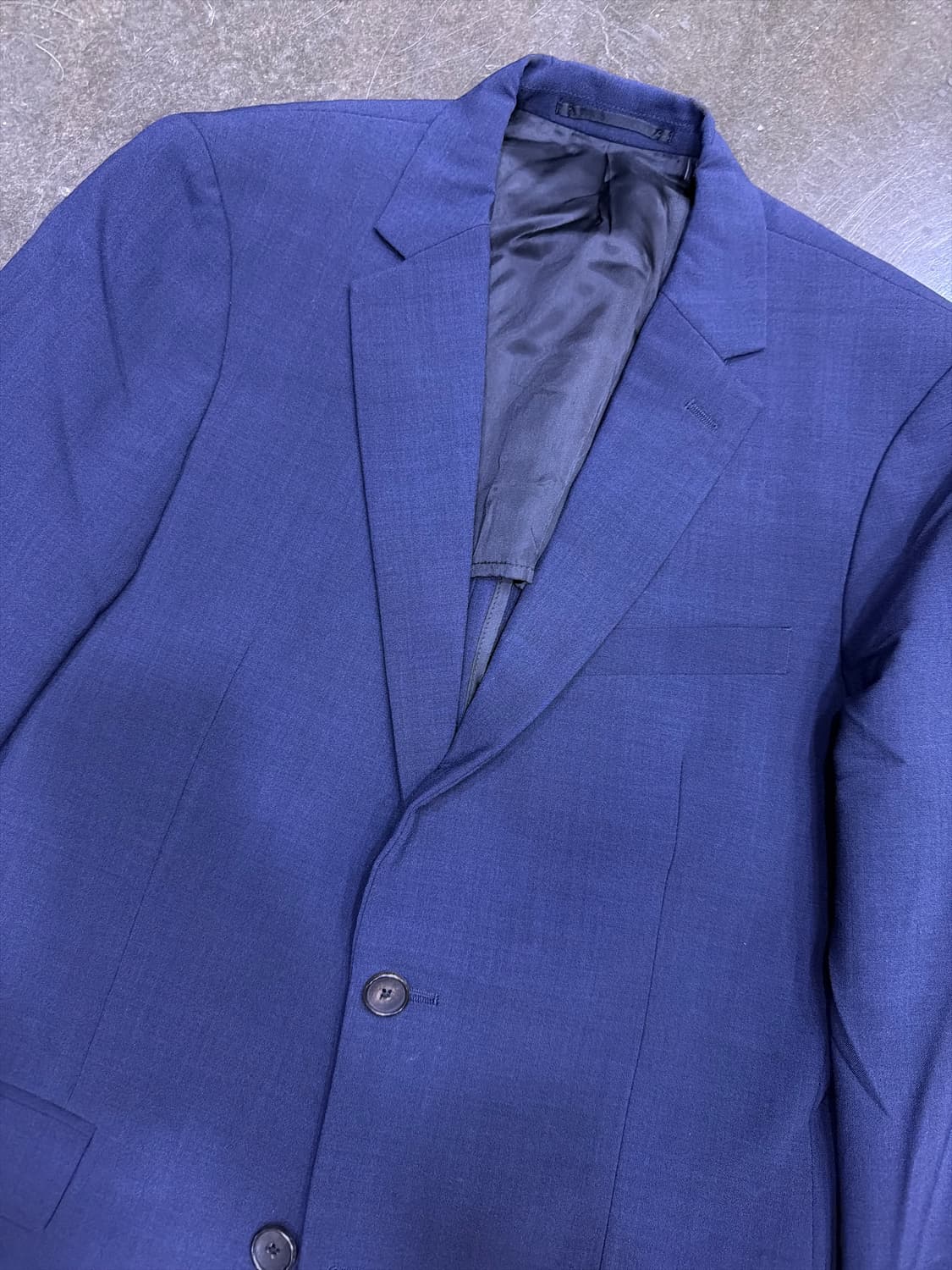 띠어리 울 블렌드 심플 싱글 블레이저 자켓 네이비 38R 상품이미지3