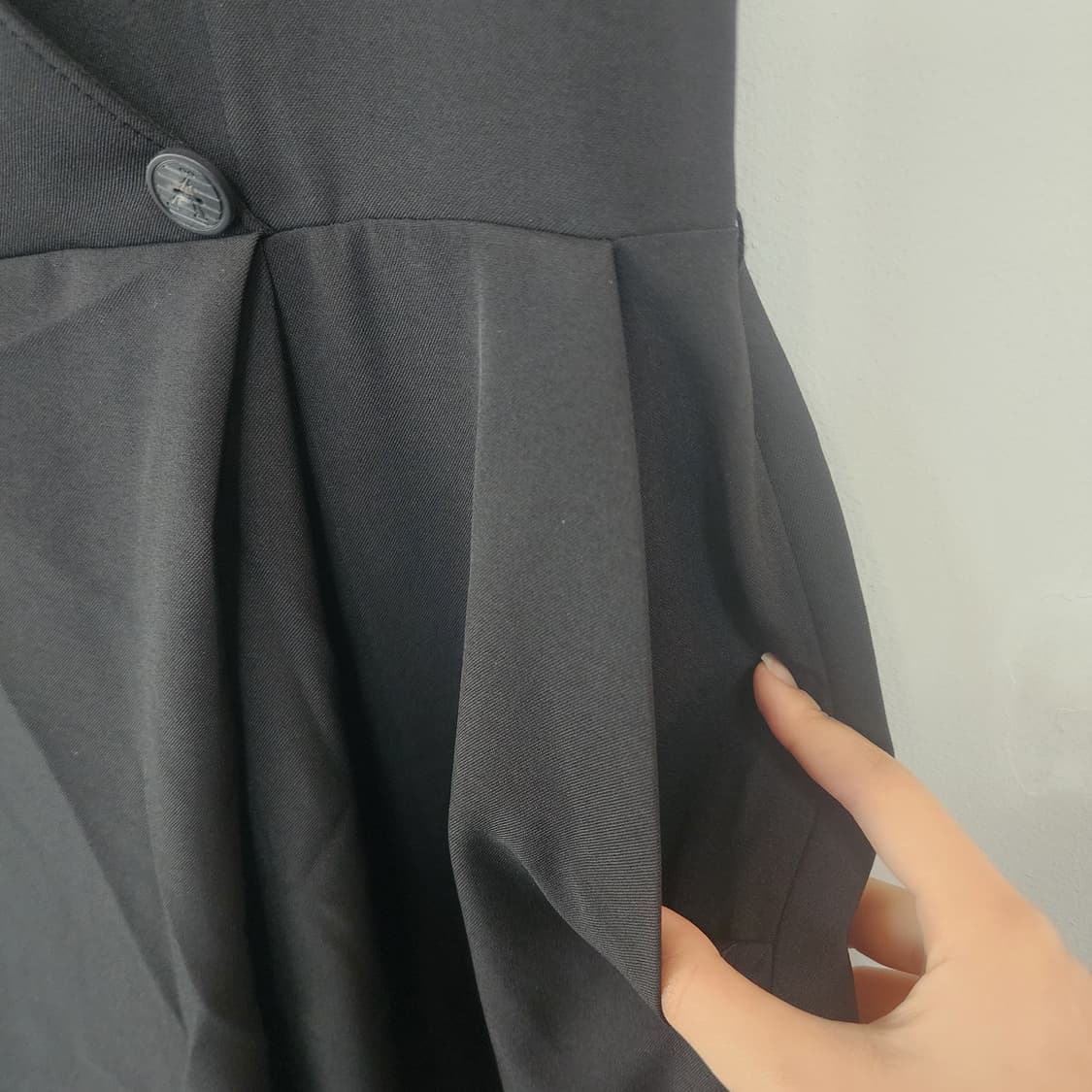 TASI 블랙 랩 스타일 롱 원피스 상품이미지7