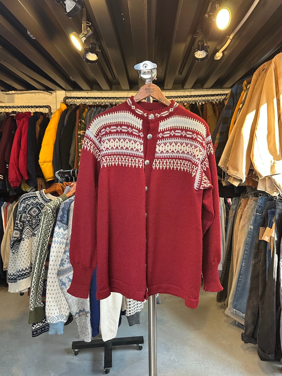 헤비 울 노르딕 스웨터 가디건 상품이미지1