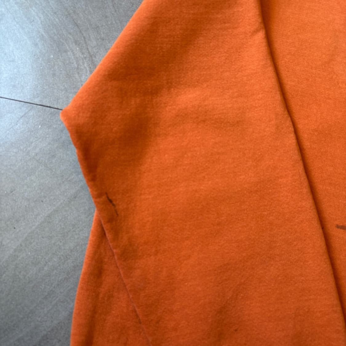 90s 90년대 멕시코 생산 러셀 블랭크 오렌지 스웻셔츠 상품이미지8