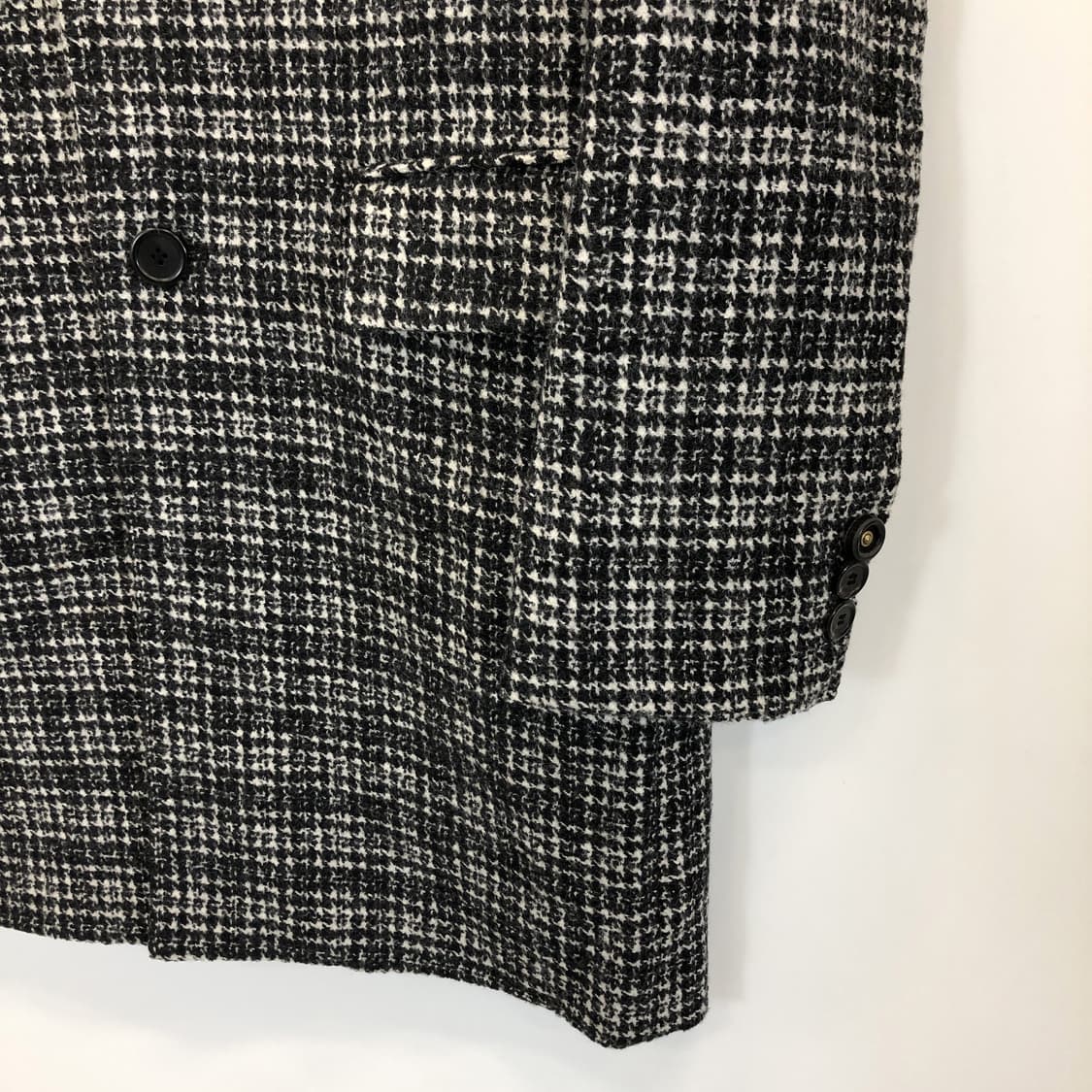 커스텀멜로우 하운드투스 글렌체크 울코트 105  상품이미지3