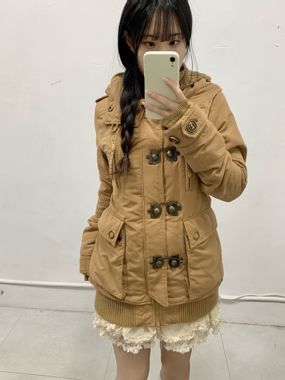 [SLY] y2k 머스타드 버클 야상 자켓 상품이미지3