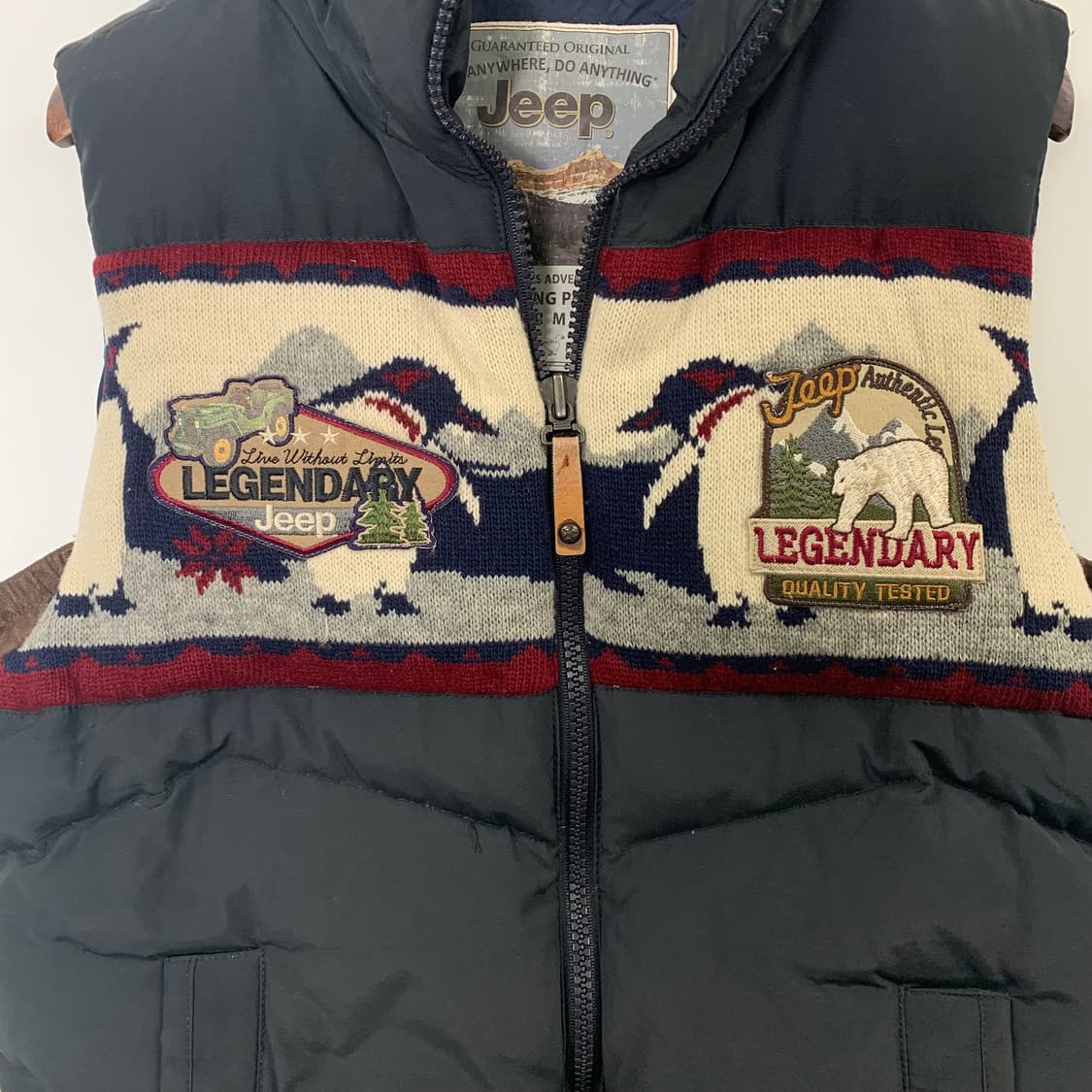 Jeep 지프 니트 패딩 조끼 상품이미지4
