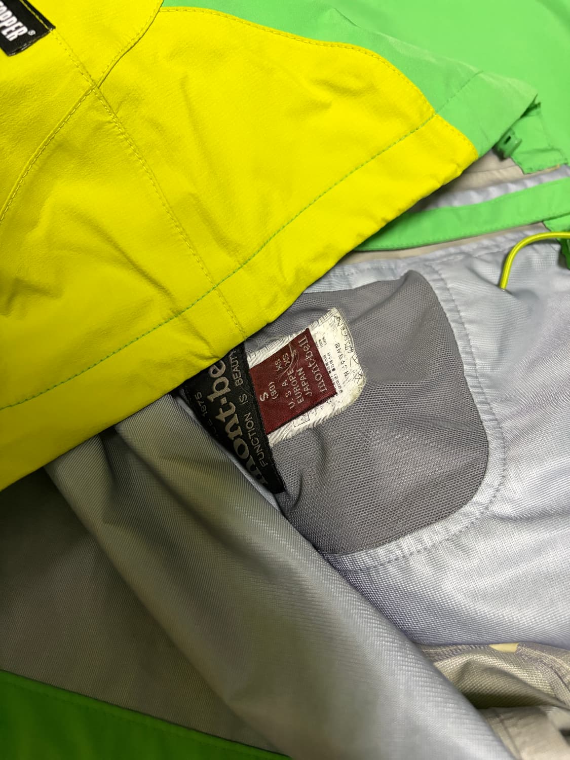 [S] 몽벨 고어텍스 윈드스토퍼 자켓 그린 상품이미지6