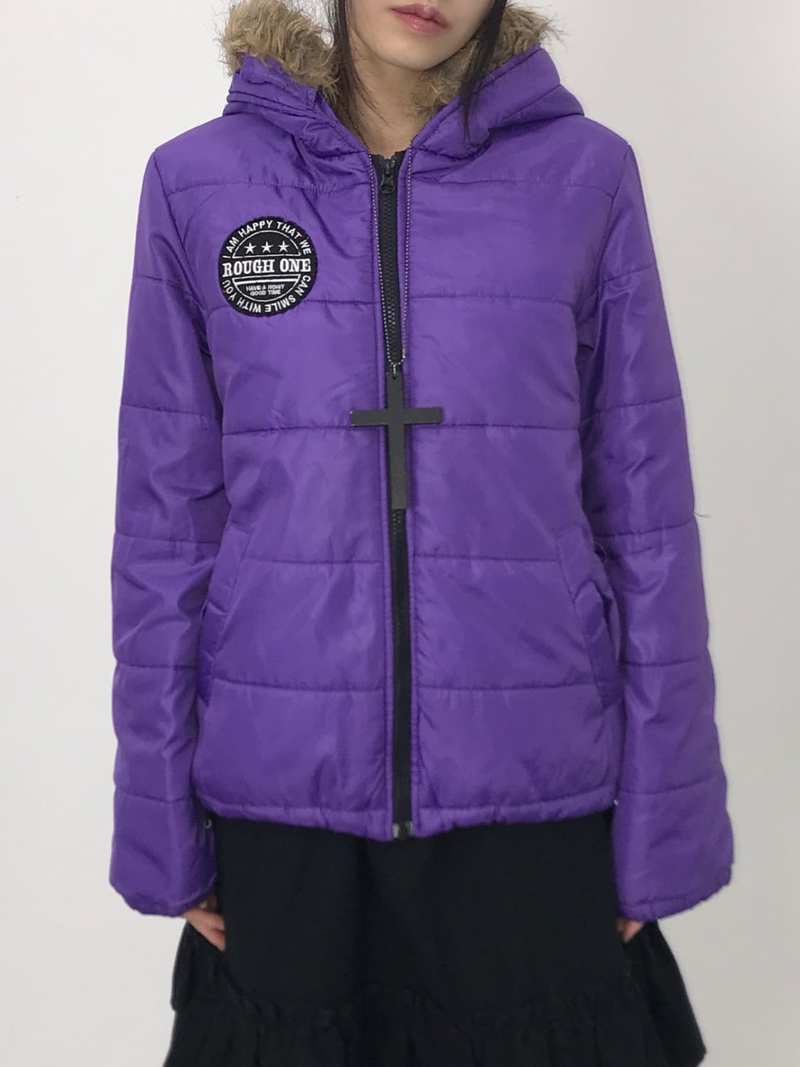 Jpn Kitsch Purple Puffer Jackets 상품이미지3