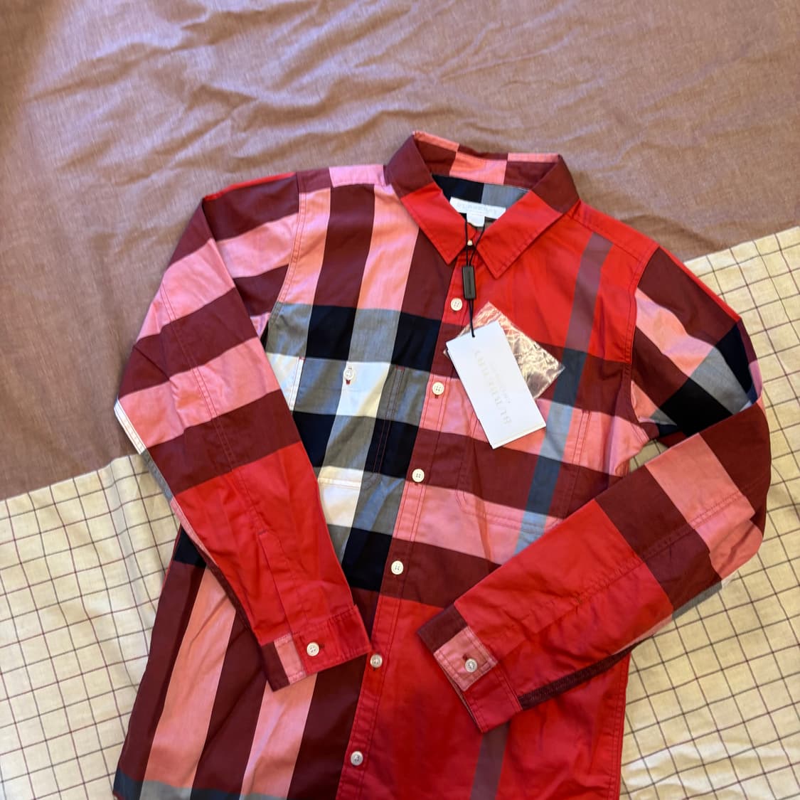 버버리 키즈 체크 남방 (12y)   상품이미지3