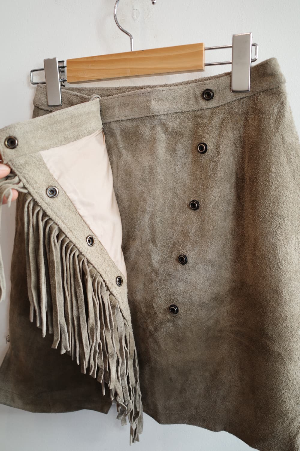 Japan brand 리얼레더 프린지 스커트 (24인치) 상품이미지4