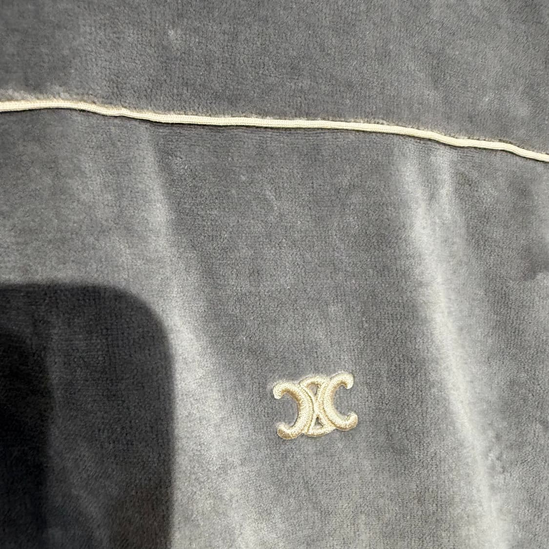 (XL) 셀린느 트리오페 벨루어 트랙 벨벳 집업  상품이미지3