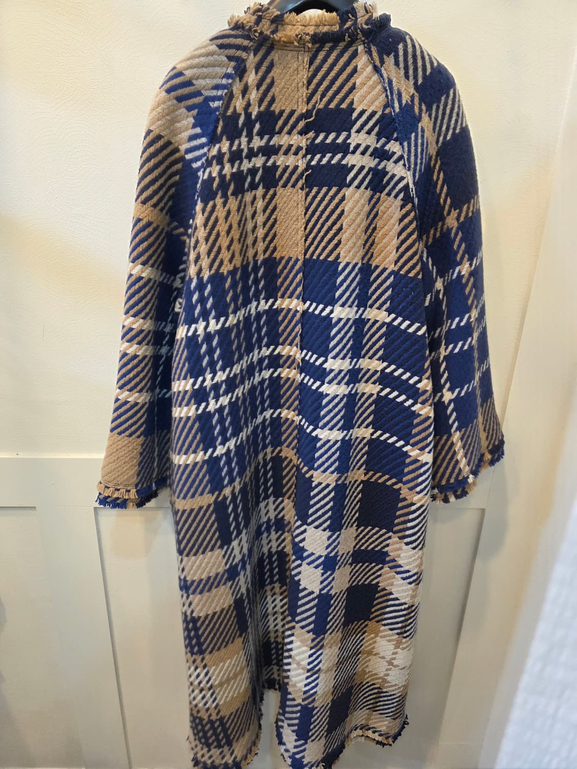 데무 한정판 하운드투스 트위드 롱 코트 상품이미지5