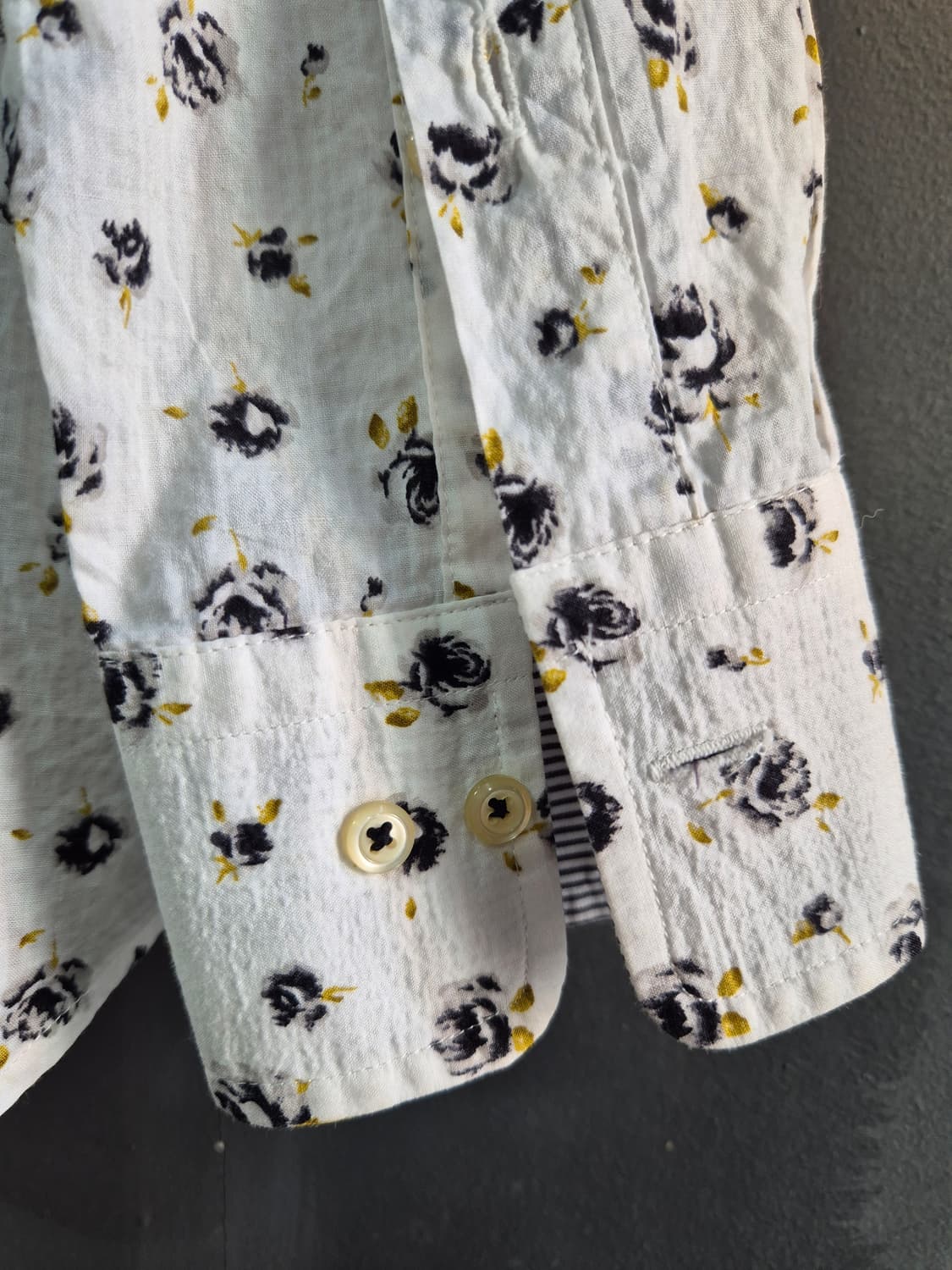 플라워 패턴 셔츠 L 새상품  상품이미지8