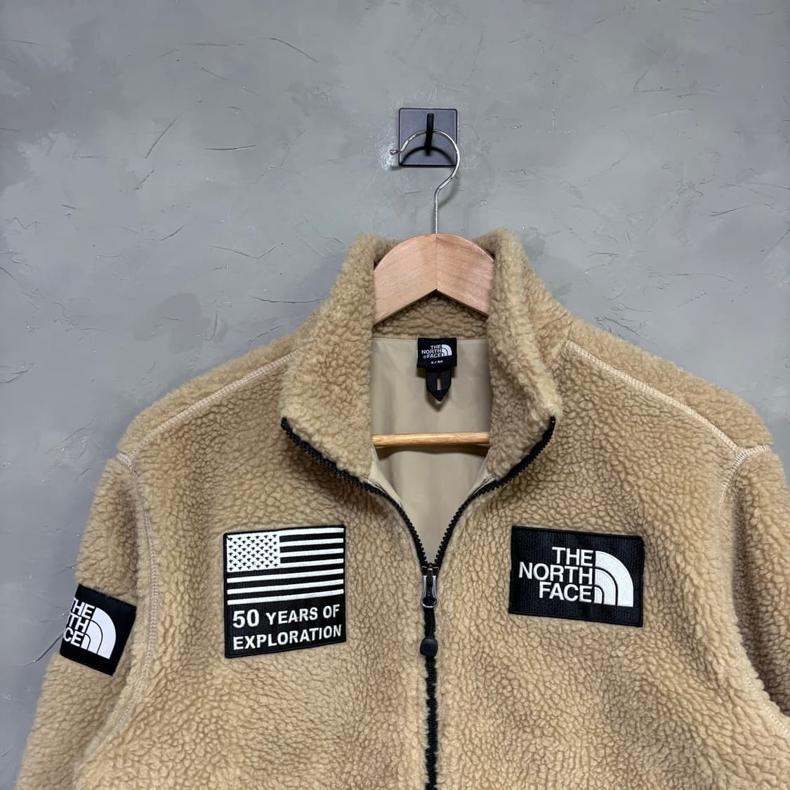 노스페이스 50주년 플리스 집업 베이지 상품이미지2
