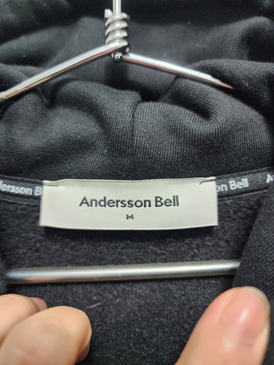 앤더슨벨 헤비코튼 레터링 후드티 상품이미지5