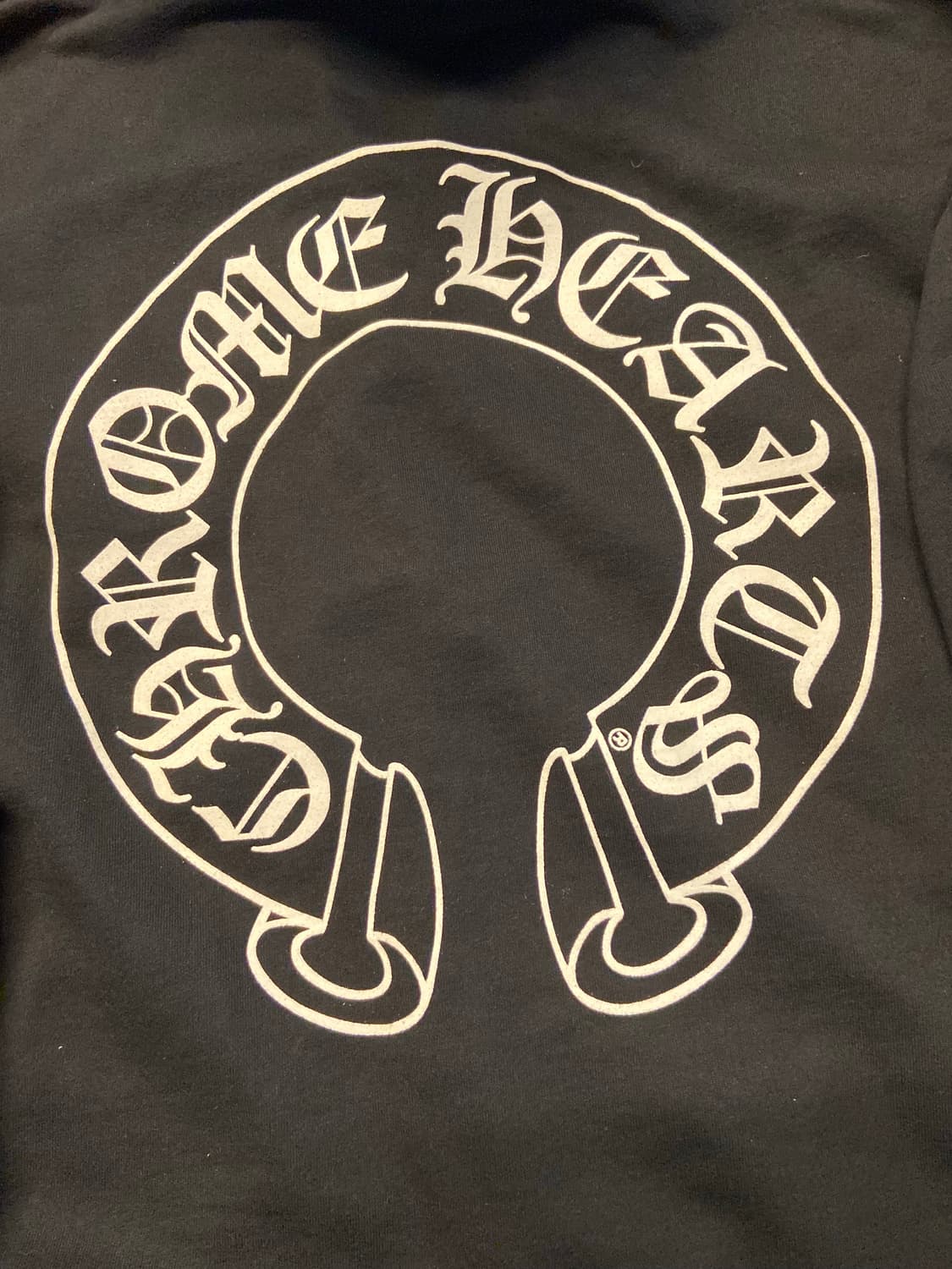 크롬하츠 홀스슈 플로랄 플리스 후드집업 사이즈 L 상품이미지3