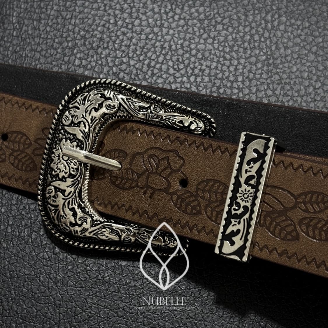 🌗 Ethnic western belt / 에스닉 음각 웨스턴 벨트 상품이미지4