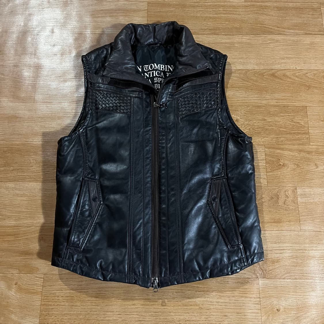 [100] 바라시 밀라노 구스 레더 베스트 상품이미지1