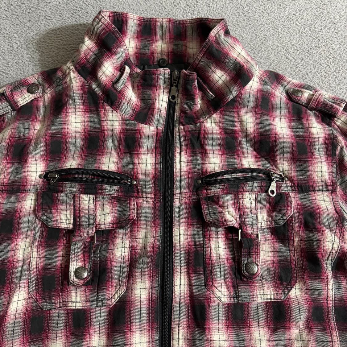 Vintage check jacket 상품이미지3