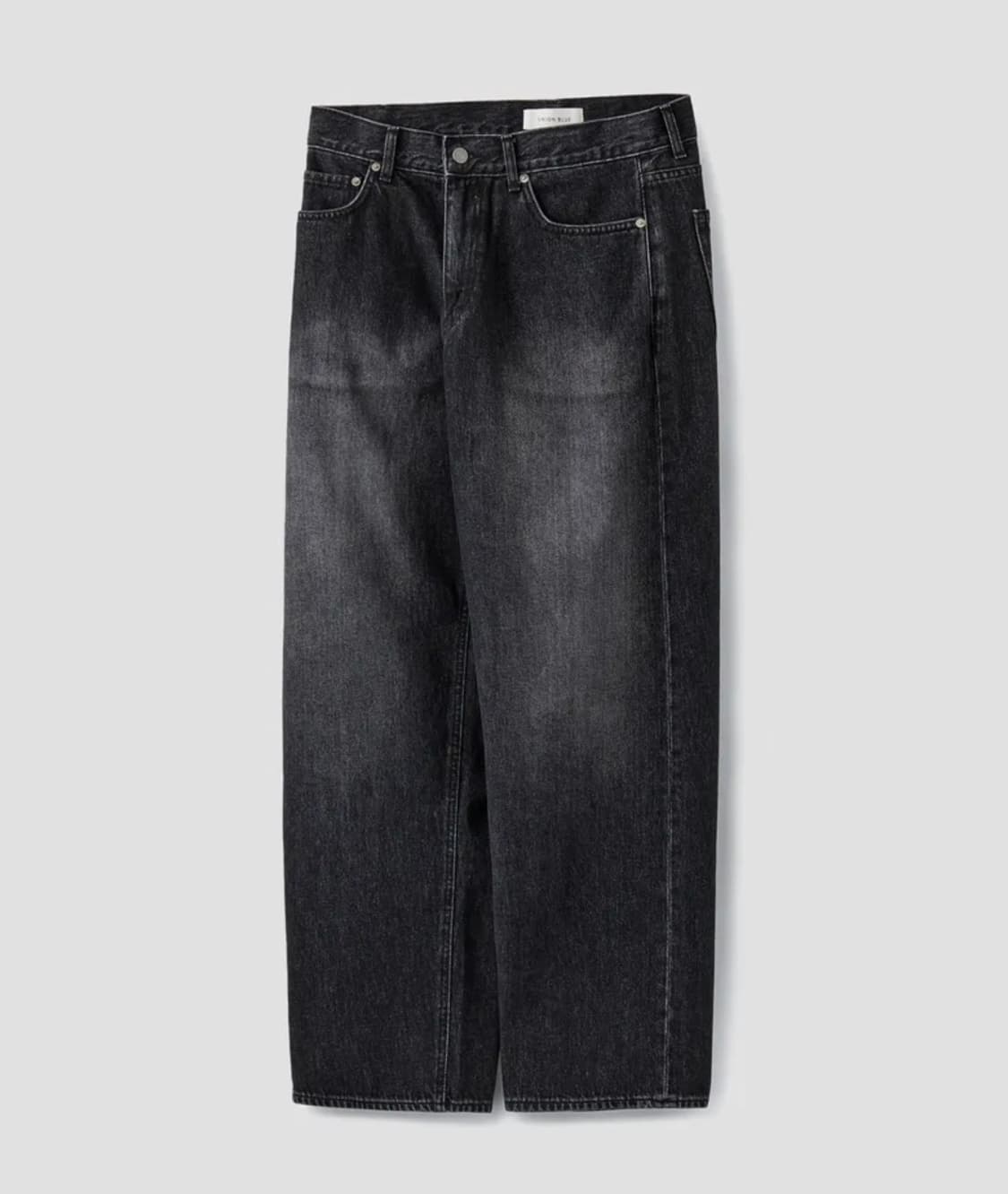 유니온블루 아콘 와이드 데님 팬츠 [BRUSHED BLACK] 상품이미지2