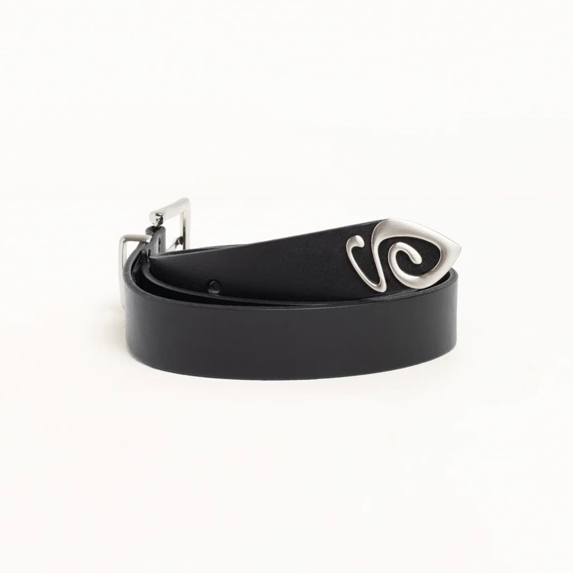 [L/XL] 스투시 메탈 S 팁 벨트 블랙 상품이미지3