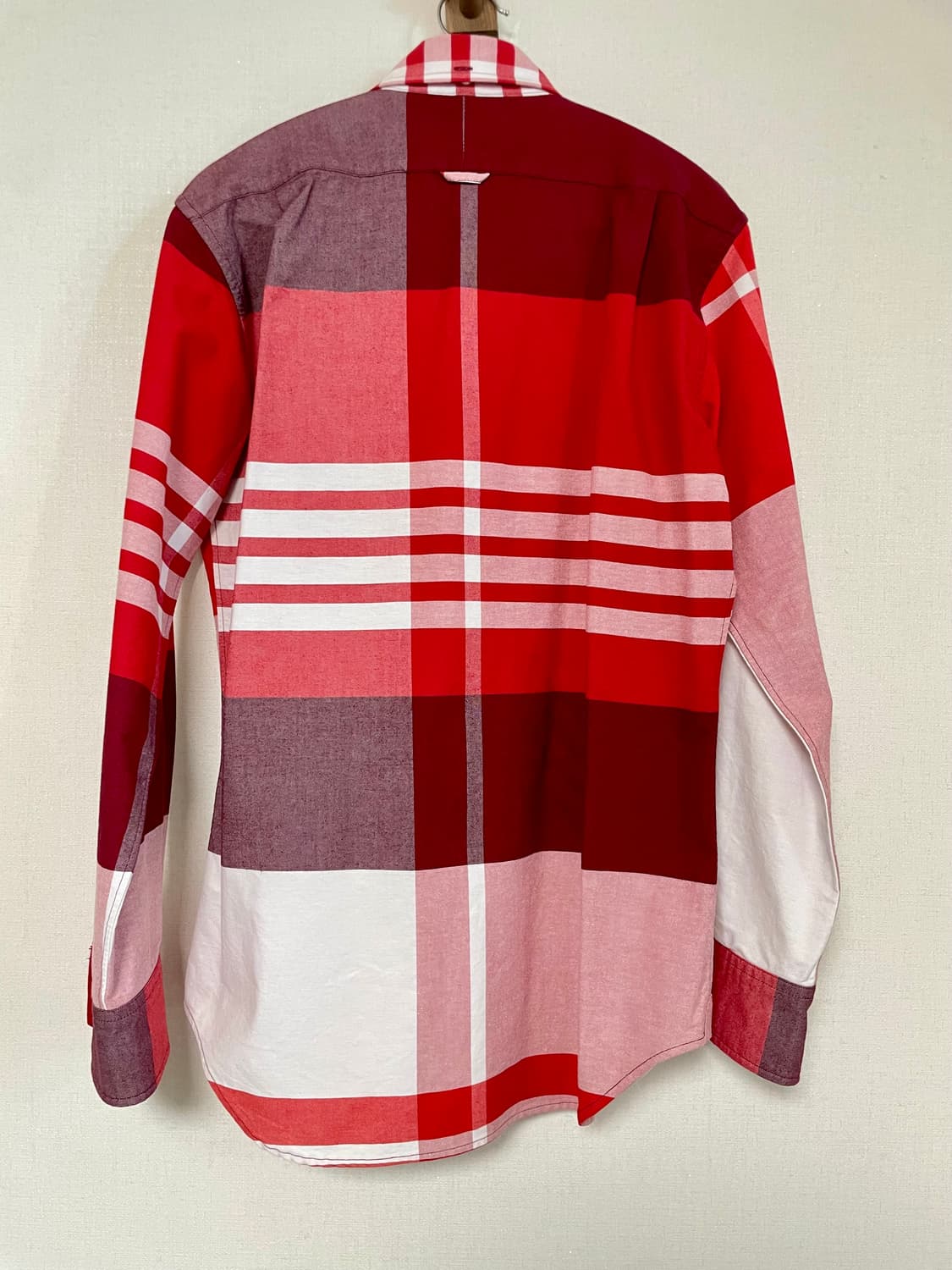 톰브라운 레드 체크 셔츠 사이즈 2 정품 상품이미지2