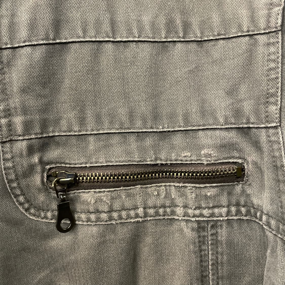 울리치 빈티지 데미지 디테일 크롭 바이커 자켓 N121 상품이미지7