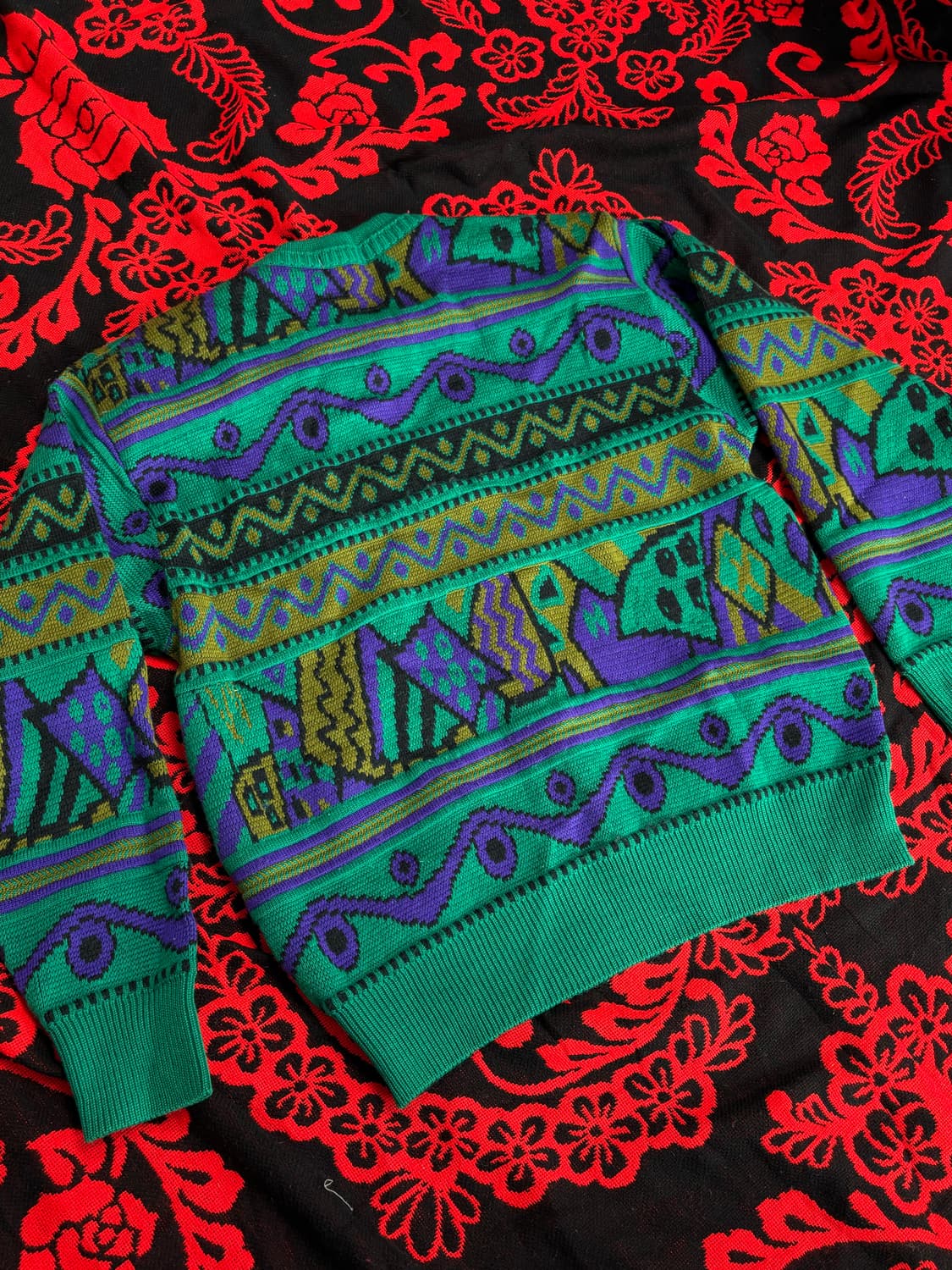 jpn Ethnic vintage knit sweater 상품이미지3