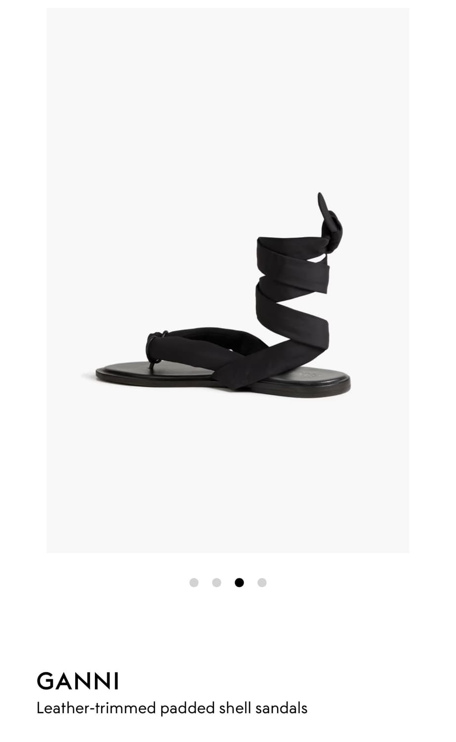 가니 Ganni 리본 샌들 225 사이즈 상품이미지3