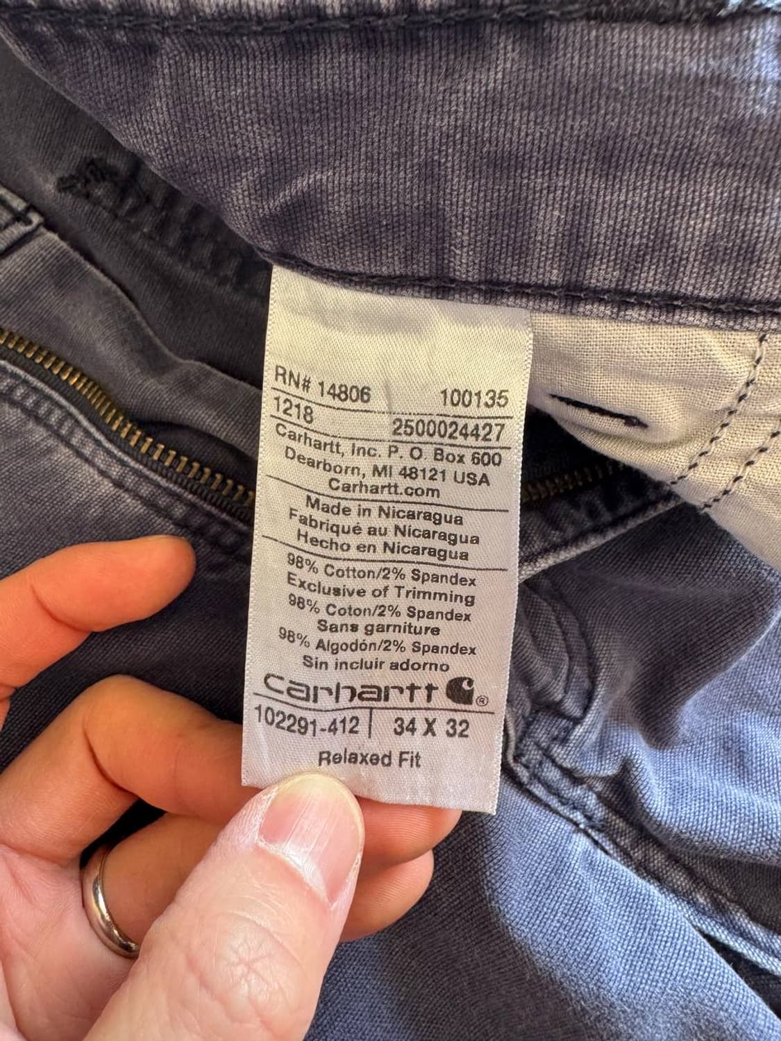 칼하트 카펜터 팬츠 (33) 상품이미지5