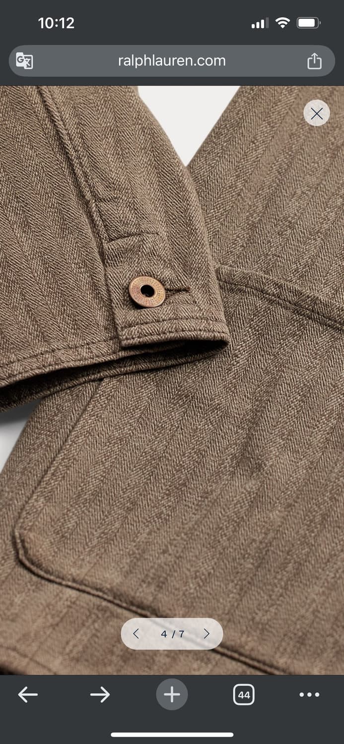 [새상품] RRL 스트라이프 자스페 헤링본 재킷 (S, M, L, XL) 상품이미지4