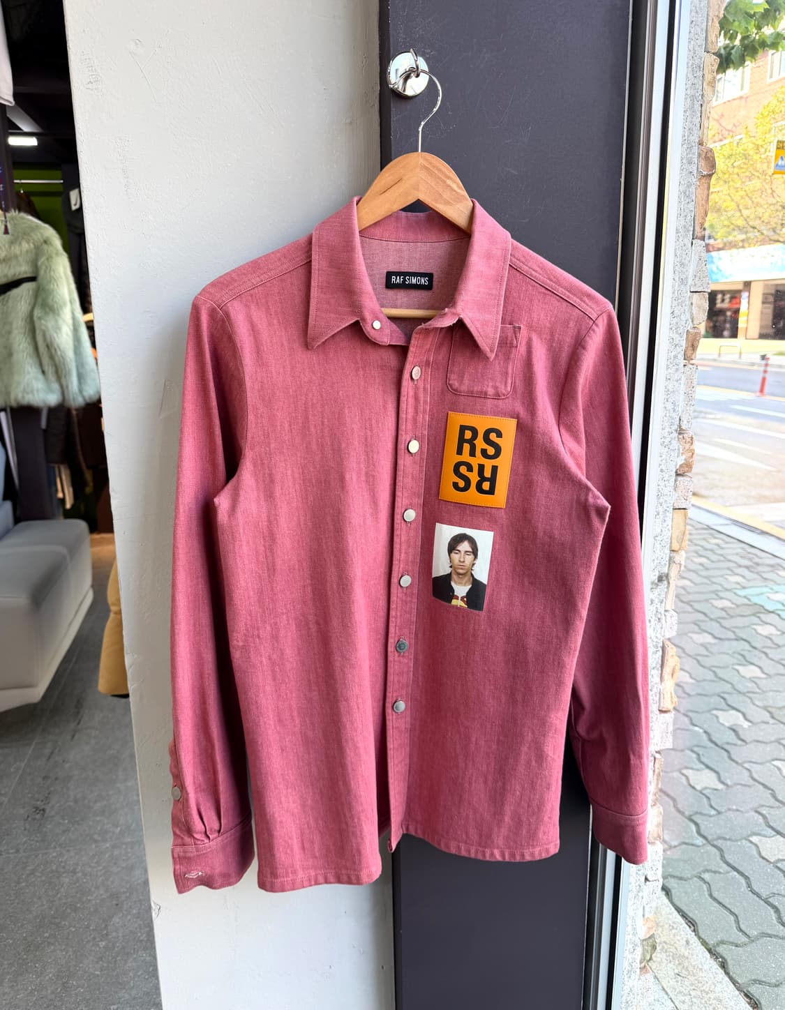 XS/ 라프시몬스 레더패치 셔츠자켓(기리보이.엑소 착용) 상품이미지4