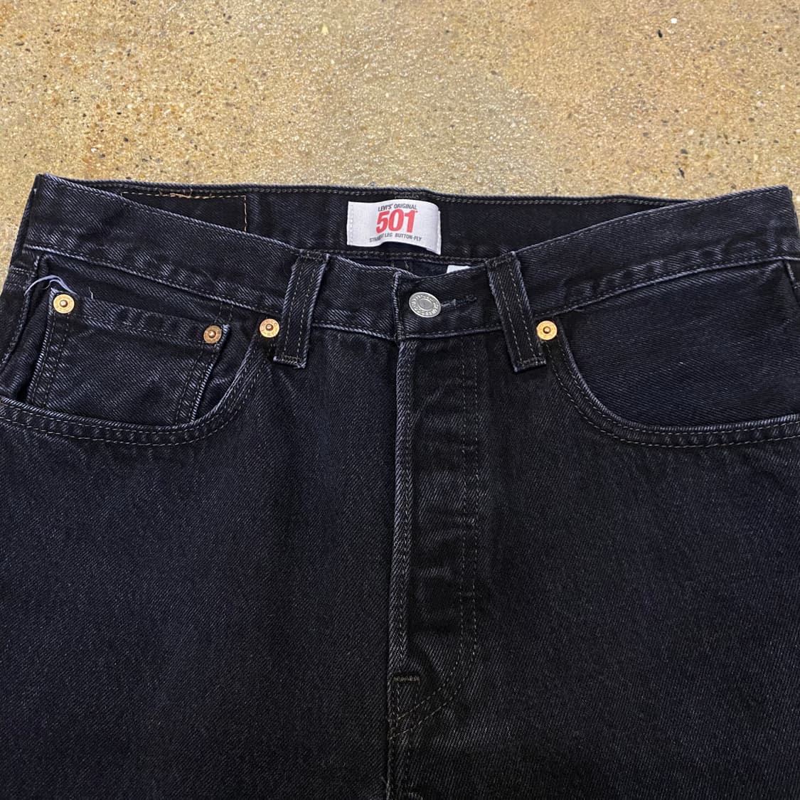 미국 빈티지 리바이스 501 블랙진 청바지 상품이미지2
