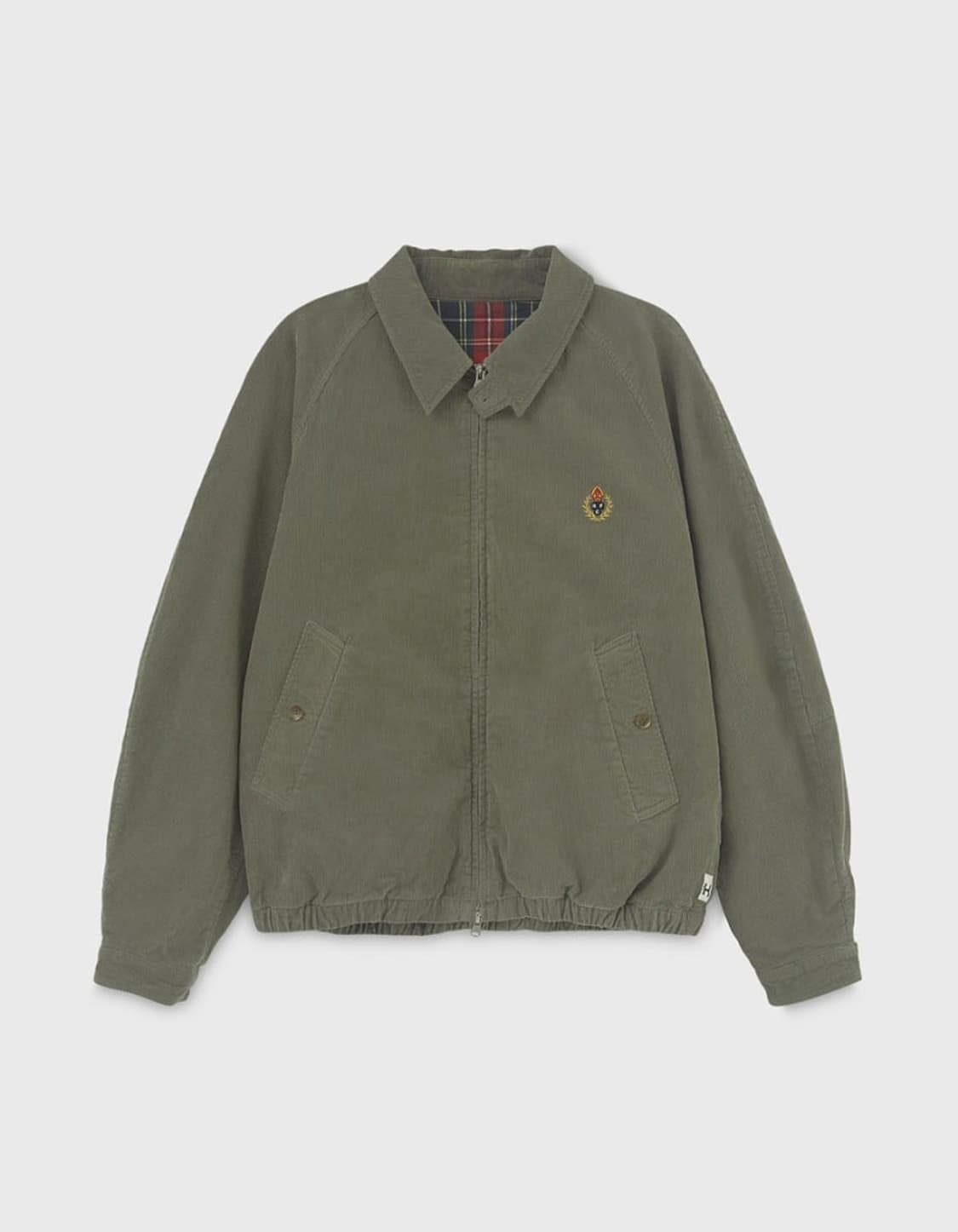 [M] 헤리티지플로스 코듀로이 블루종 카키 상품이미지1